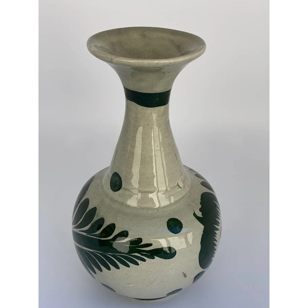 Pottery Vase Made‎ in Mexico Signed 